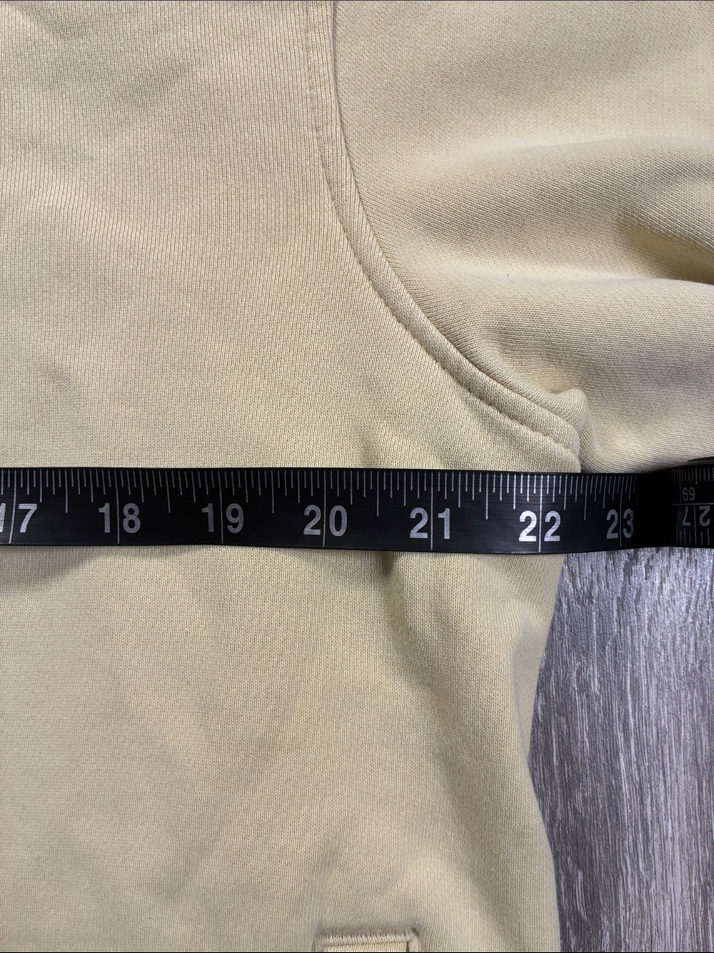 Lacoste Pale Yellow Full-Zip Hoodie with Crocodile Logo Womens XL - Picture 5 of 15